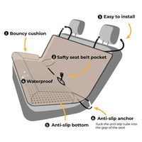 Lusy Store LLC Waterproof Dog Car Seat Cover Pad Pets