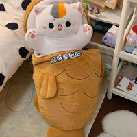 Lusy Store LLC Taiyaki Doll Cat Pillow Plush Toy Toys