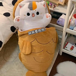 Lusy Store LLC Taiyaki Doll Cat Pillow Plush Toy Toys