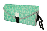 Portable Baby Changing Pad for Easy Diapering Green arrow