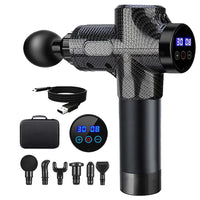 Portable Facial Muscle Massage Gun Black No Charging Cable
