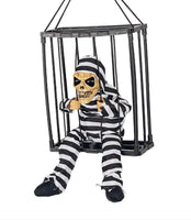 Halloween Glow Cage Ghost Striped Eye Opening)