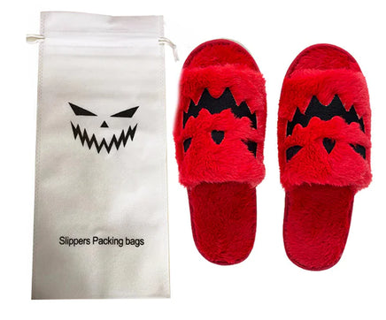 Halloween Anti Slip Pumpkin Slippers Red One Size (29 Centimeters)