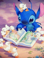 5D DIY Diamond Painting - Lilo And Stitch Sunset Landscape Mosaic Gift for Kids - Lusy Store LLC