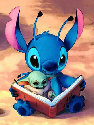5D DIY Diamond Painting - Lilo And Stitch Sunset Landscape Mosaic Gift for Kids - Lusy Store LLC