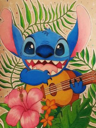 5D DIY Diamond Painting - Lilo And Stitch Sunset Landscape Mosaic Gift for Kids - Lusy Store LLC