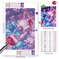 5D DIY Diamond Painting - Lilo And Stitch Sunset Landscape Mosaic Gift for Kids - Lusy Store LLC