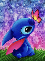 5D DIY Diamond Painting - Lilo And Stitch Sunset Landscape Mosaic Gift for Kids - Lusy Store LLC