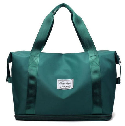 Dry And Wet Separation Sports Portable Shoulder Bag Dark Green