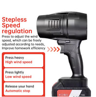 1000W Handheld Turbo Fan Air Blower, Stepless Speed, 500g Thrust, Compatible with Makita Battery - Lusy Store LLC 