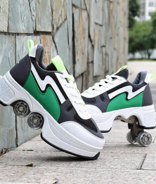 Casual Sneakers Walk Roller Skates