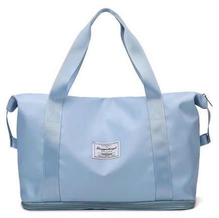 Dry And Wet Separation Sports Portable Shoulder Bag A Blue