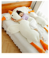 Lusy Store Cute Big White Geese Plush Pillow Toy for Teens &ndash; Cozy &amp; Adorable Decor Stuffed Animals