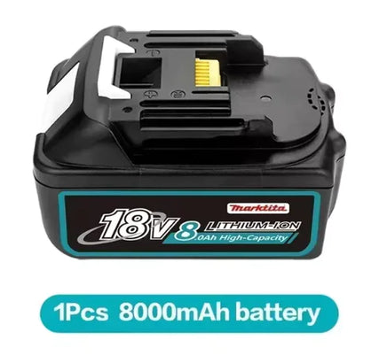Original Li-Ion Battery – 18V, Available in 6.0Ah, 8.0Ah, 12.0Ah DC18RC Charger 1PCS 8Ah battery
