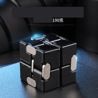 Infinity Cube Educational Toy for Stress Relief Zinc alloy black