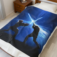 Star Wars Velveteen Plush Blanket, Cozy Throw for Fans, Ideal Gift for Birthdays, Movie Nights, Home Decor, Soft Blanket Printify