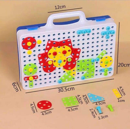 Lusy Store Creative Drill Blocks Toy for Kids Learning Construction Set Toys