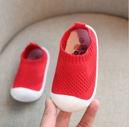 Cotton Toddler Shoes for Spring & Autumn – Unisex Design Red
