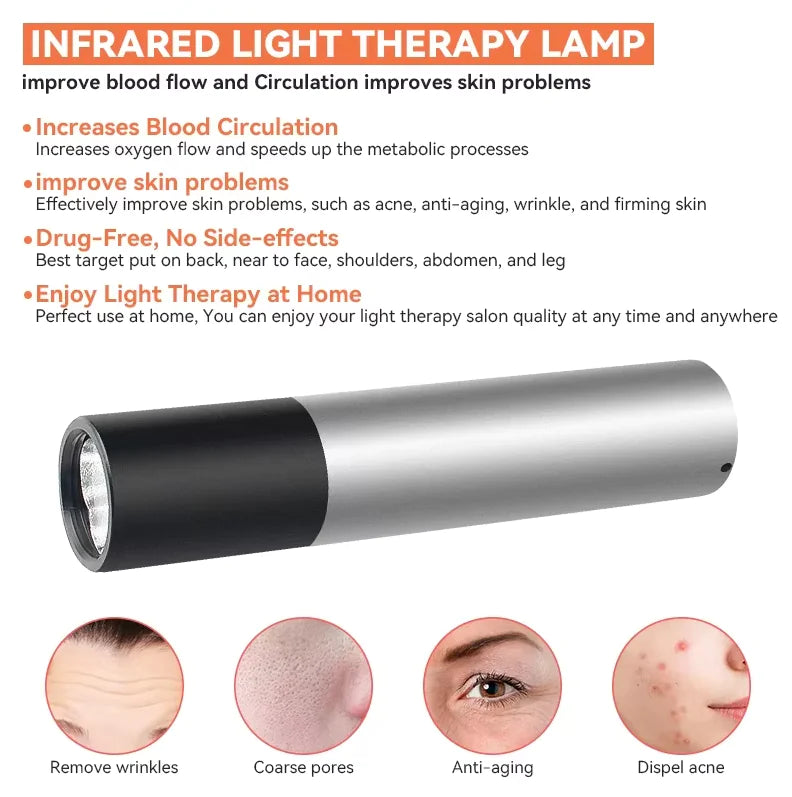 Red Light Therapy Lamp - Scar Removal & Skin Care Flashlight - Lusy Store LLC 