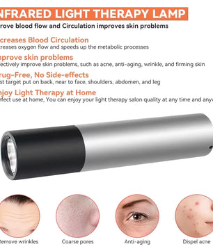 Red Light Therapy Lamp - Scar Removal & Skin Care Flashlight - Lusy Store LLC 