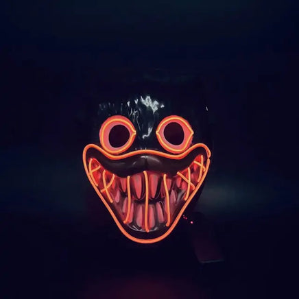 Cyberpunk Halloween Mask LED Black 21 x 17 x 3 Centimeters