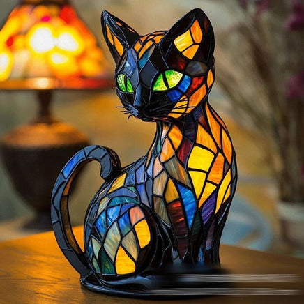 Animal resin LED night light, a cute bedside lamp for living rooms and bedrooms. P