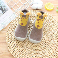 Non-slip Children Floor Socks for Toddlers Coffee