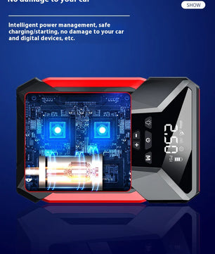 All-in-One 12V Emergency Car Power Bank & Inflatable Starter - Lusy Store LLC 