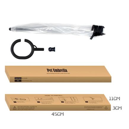 Lusy Store LLC Transparent Pet Umbrella Pets