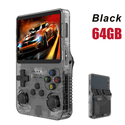 128G Open Source R36S Retro Handheld Video Game Console Linux System 3.5 Inch IPS Screen Portable Pocket Video Player 64GB Games Lusy Store