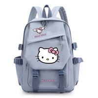 Sanrio HelloKitty Fashion Printed Student Backpack Lightweight Large Capacity Back Zipper Compartment Multi functional Design Lusy Store