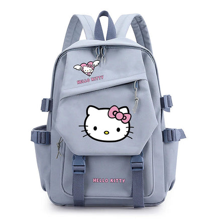 Sanrio HelloKitty Fashion Printed Student Backpack Lightweight Large Capacity Back Zipper Compartment Multi functional Design Lusy Store
