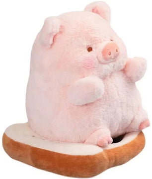 Lusy Store LLC Lulu Pig Bread Plush Toy Creative Stuffed Animals Piggy Toast Doll Girl Birthday Toys Cute Gift Plush