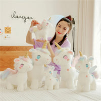 Lusy Store LLC Dream Unicorn Peluche Toys Kawaii Plush Unicorn Stuffed Soft Animal Pillow for Girls Plush