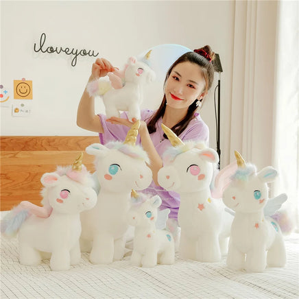 Lusy Store LLC Dream Unicorn Peluche Toys Kawaii Plush Unicorn Stuffed Soft Animal Pillow for Girls Plush