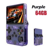128G Open Source R36S Retro Handheld Video Game Console Linux System 3.5 Inch IPS Screen Portable Pocket Video Player 64GB Games Lusy Store