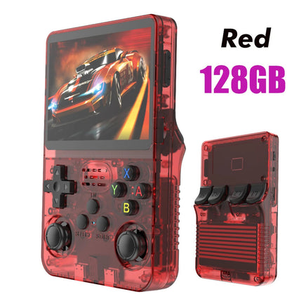128G Open Source R36S Retro Handheld Video Game Console Linux System 3.5 Inch IPS Screen Portable Pocket Video Player 64GB Games Lusy Store