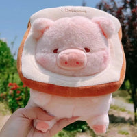 Lulu Pig Bread Plush Toy Creative Stuffed Animals Piggy Toast Doll Girl Birthday Toys Cute Gift