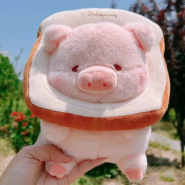 Lulu Pig Bread Plush Toy Creative Stuffed Animals Piggy Toast Doll Girl Birthday Toys Cute Gift