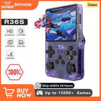 128G Open Source R36S Retro Handheld Video Game Console Linux System 3.5 Inch IPS Screen Portable Pocket Video Player 64GB Games Lusy Store