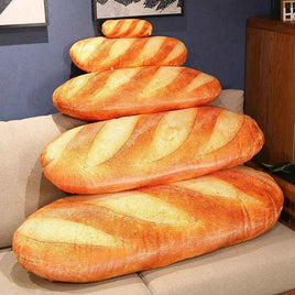 3D Simulation Bread Plush Pillow,Soft Butter Toast Bread Food Pillow Lumbar Back Cushion Stuffed Toy for Home Decor