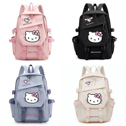 Kawaii Hello Kitty Unisex Backpack for School and Travel