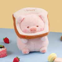 Lulu Pig Bread Plush Toy Creative Stuffed Animals Piggy Toast Doll Girl Birthday Toys Cute Gift Lulu pig