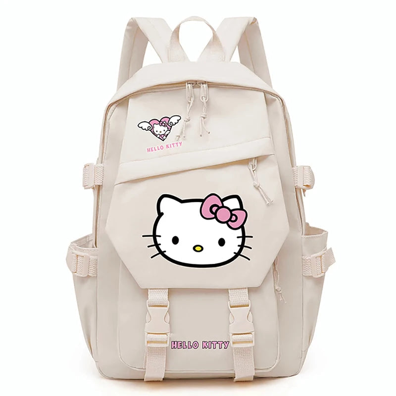 Kawaii Hello Kitty Unisex Backpack for School and Travel