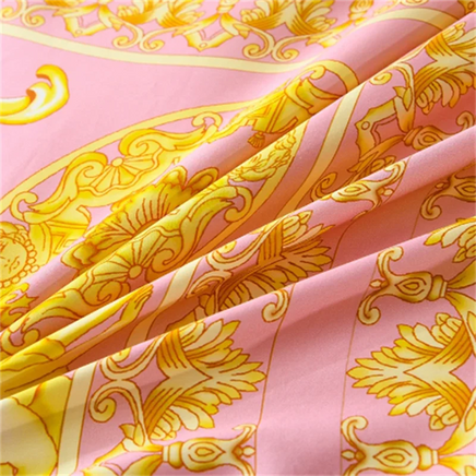 Luxury Modern Style Digital Printing Cotton Fabric Bedding Set Duvet Cover Linen Fitted Sheet Pillowcases Home Textile Lusy Store