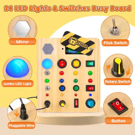 Lusy Store LLC Montessori LED Busy Board Toys