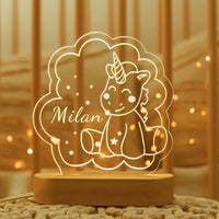 Baby Kids USB Night Light Personalized Children Name Lamp Custom Nursery Newborn Bedroom Home Decoration Birthday Souvenir Gift style 9
