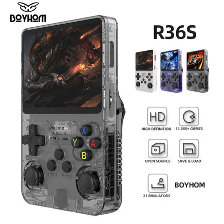 128G R36S Retro Handheld Video Game Console Linux System 3.5 Inch IPS Screen R35s Pro Portable Pocket Video Player 64GB Games Lusy Store