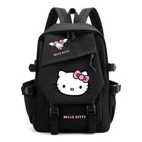 Sanrio HelloKitty Fashion Printed Student Backpack Lightweight Large Capacity Back Zipper Compartment Multi functional Design Lusy Store