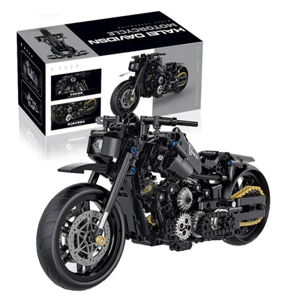 Lusy Store LLC 586-Piece Classic Motorbike Building Model Blocks Set Toys